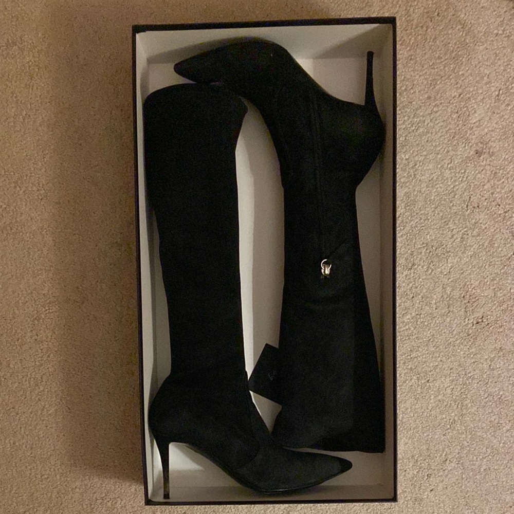 Giuseppe Zanotti Elegant Black Suede Knee-High Women's Boots